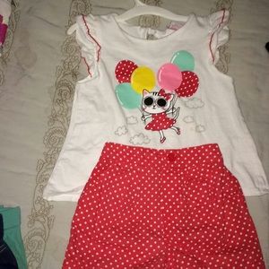 Two piece set shirt and shorts